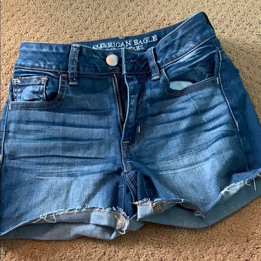 American Eagle Hi-Rise Shortie Shorts